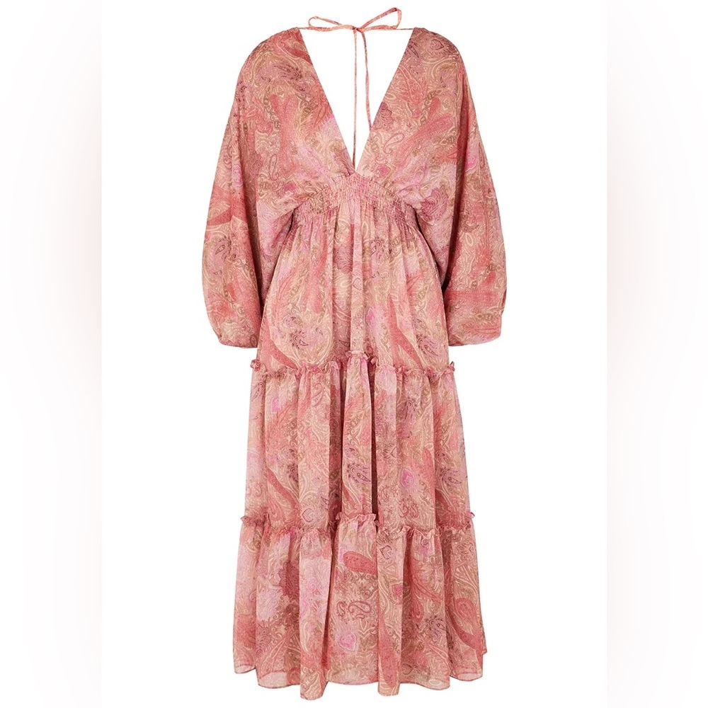 Misa Los Angeles Stefanya Dress Muted Pink Paisley